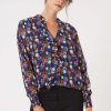 James Lakeland Tops & Knitwear | Chiffon Ruffle Print Blouse