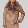 James Lakeland Coats & Jackets | Faux Leather Jacket Taupe