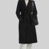 James Lakeland Coats & Jackets | Three Buttons Belted Coat In Black