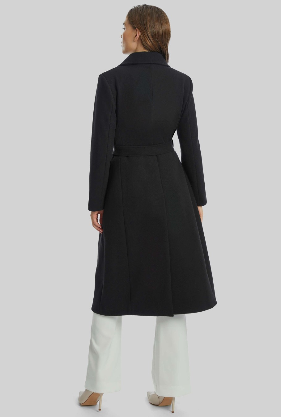 James Lakeland Coats & Jackets | Three Buttons Belted Coat In Black