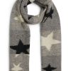 James Lakeland Accessories | Star Detail Scarf Grey