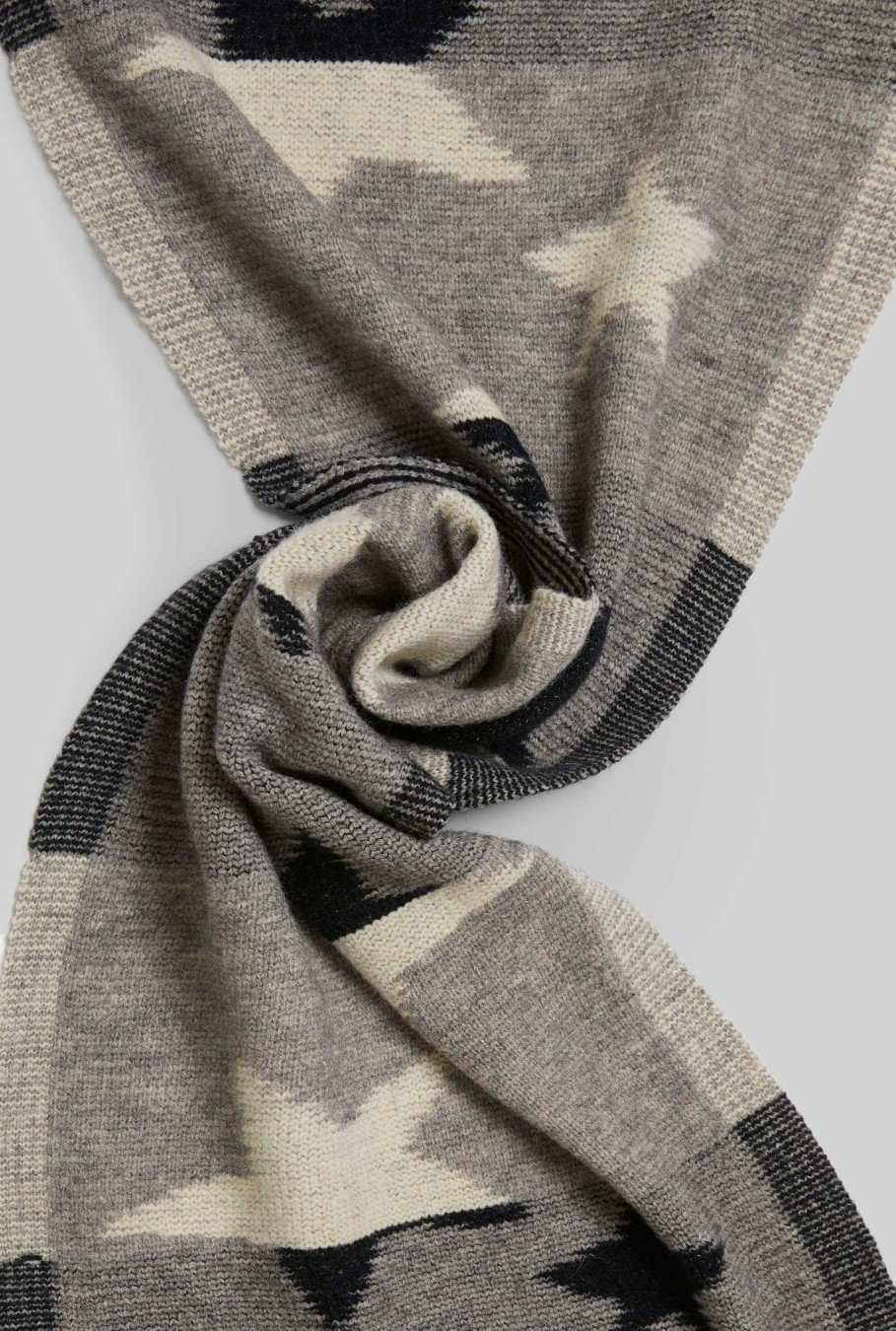 James Lakeland Accessories | Star Detail Scarf Grey