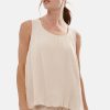 James Lakeland Tops & Knitwear | Pleated Vest Beige