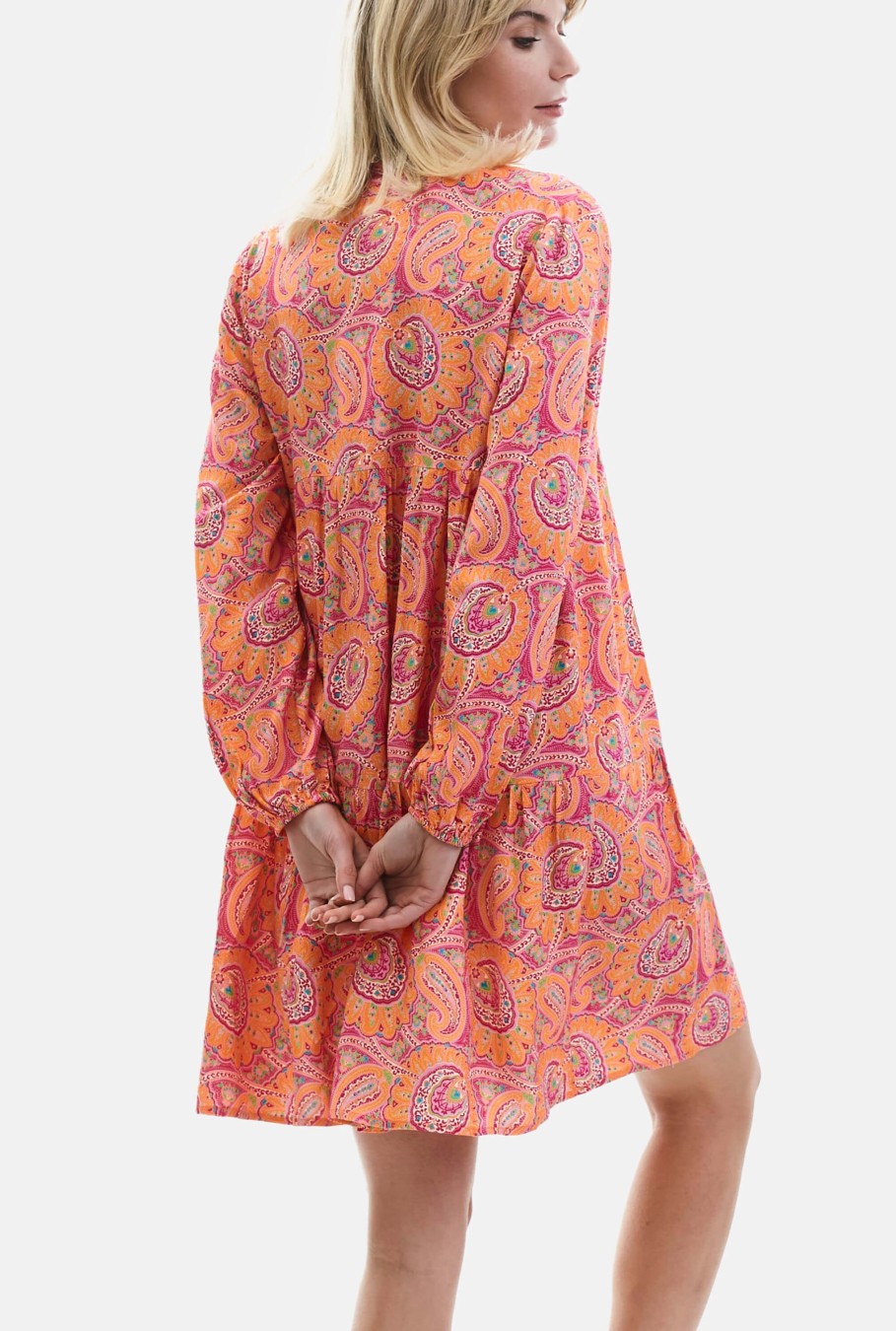 James Lakeland Dresses | Short Paisley V-Neck Dress