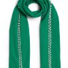 James Lakeland Accessories | Pearl Detail Scarf Green