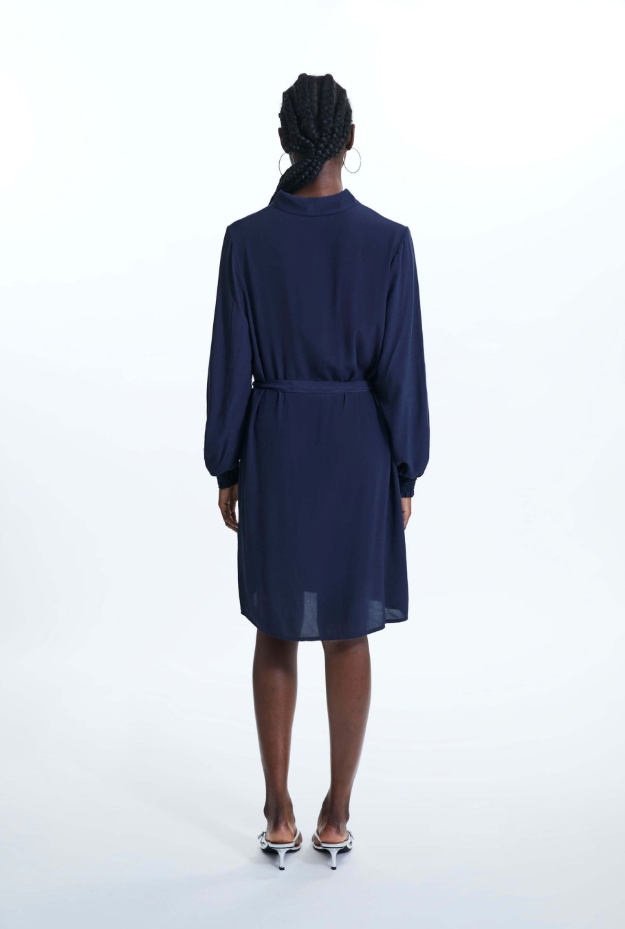 James Lakeland Dresses | Shirt Collar Belted Dress