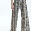 James Lakeland Trousers | Python Print Trousers Beige